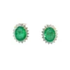 18k Emerald Earring