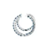 Blue Sapphire Hoops In 18K White Gold - Image 3