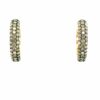 Champagne diamond hoops