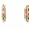 Ruby Pave Hoops - Image 4