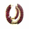 Ruby Pave Hoops - Image 3