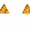 Diamond Triangle Studs